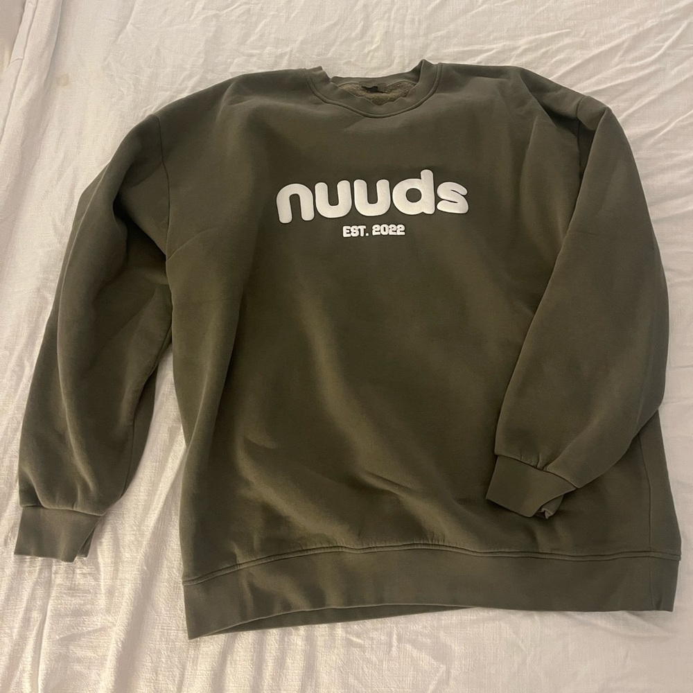 BRAND NEW Nuuds Limited Edition Birthday Sweatshirt Olive 2XL